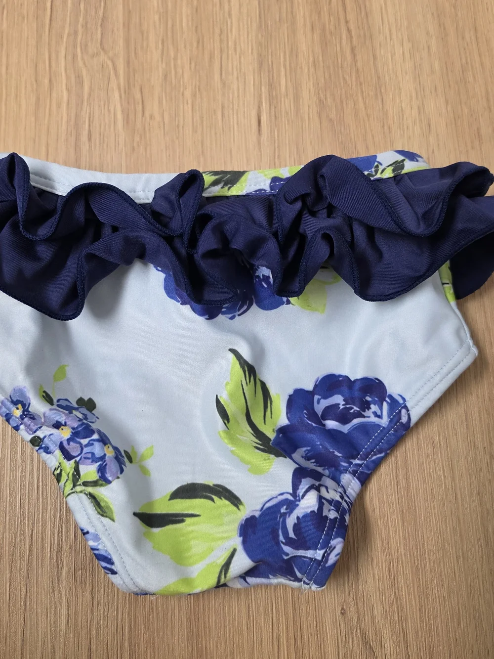 Lil Cactus Toddler Girls Tankini Swimsuit Set 2T Blue Floral Purple Rose Ruffle